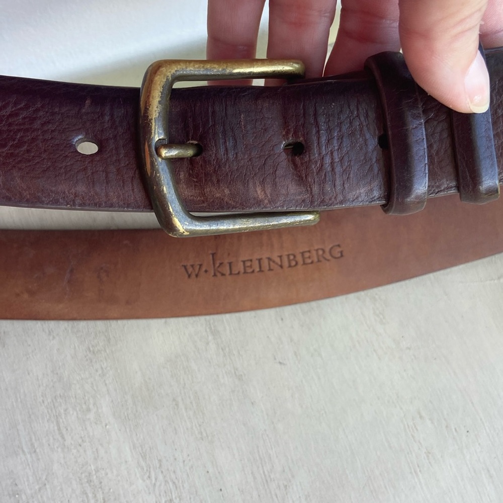 W. Kleinberg Leather Belt.‎ Size 34